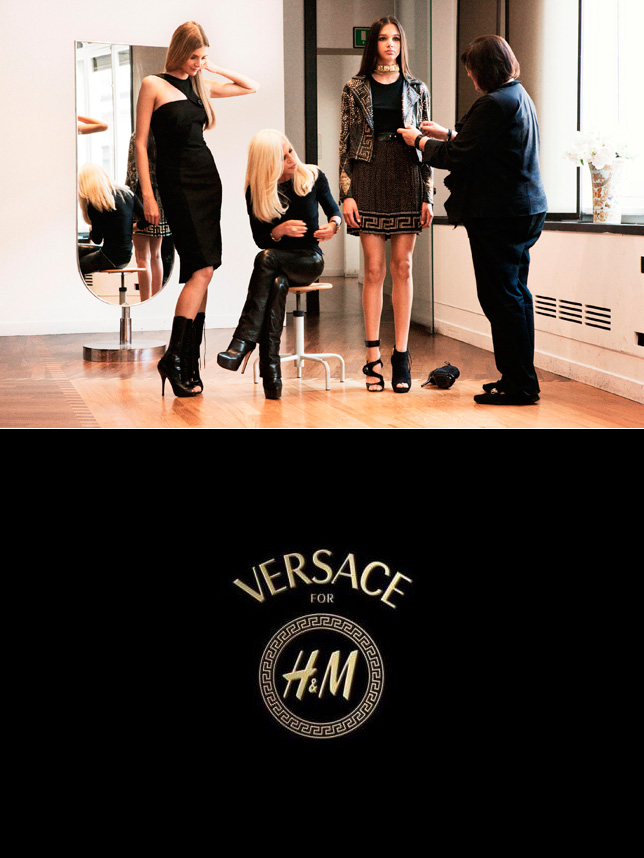 Parceria Donatella Versace H&M Teaser