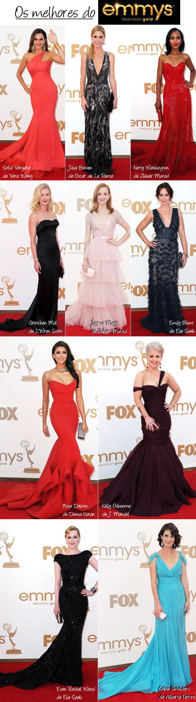 Vestidos Mais Bonitos do Emmy