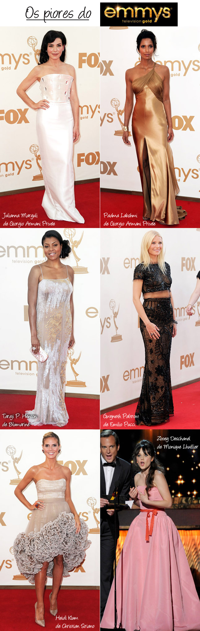 Os Vestidos Mais Feios do Emmy