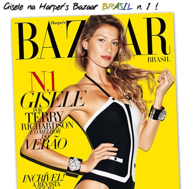 Harper’s Bazaar Brasil nº 1 –  Gisele Bündchen