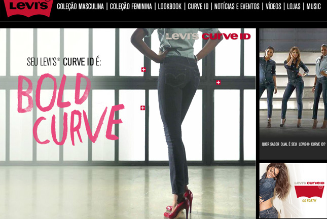 Calça Jeans Levi's Bold Curve IDs