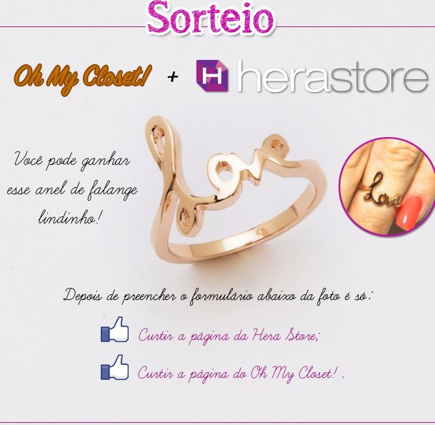 sorteio Hera Store anel de falange Oh My Closet blog de moda
