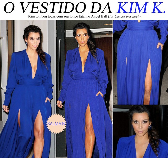 look kim kardashian vestido balmain blog de moda