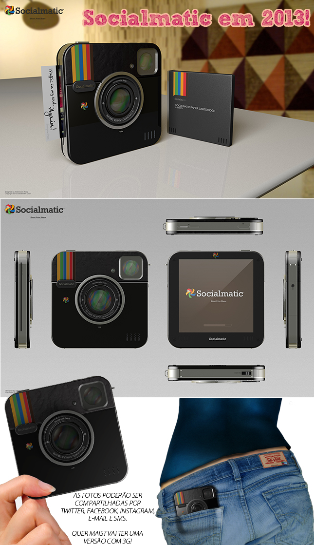 camera polaroid instagram camera imprime fotos na hora dica blog de moda 3g socialmatic