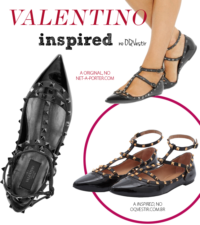 sandalia sapato valentino inspired tachas tiras netaporter oqvestir sapatilha blog de moda