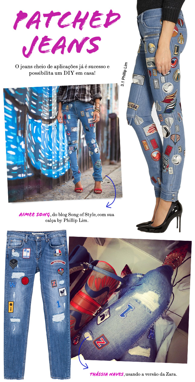 patched jeans aimee song song of style tendency blog de moda oh my closet zara calca phillip lim jeans