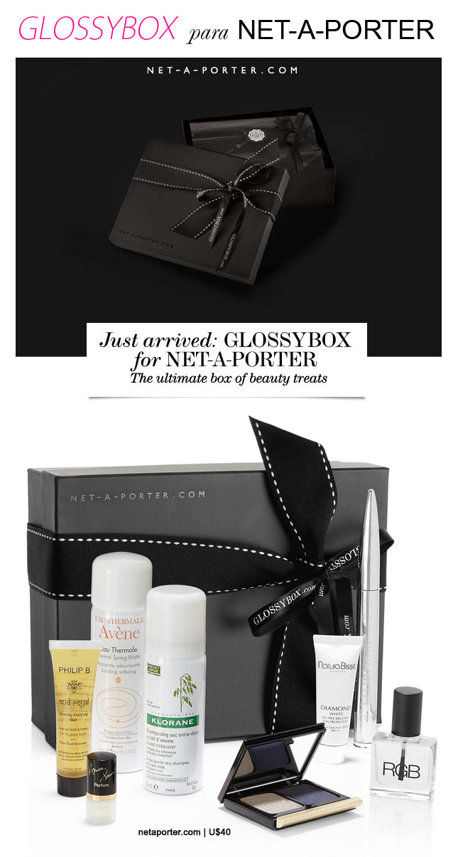 glossybox para net-a-porter edicao especial blog de moda oh my closet glossy box produtos miniatura como funciona net-a-porter