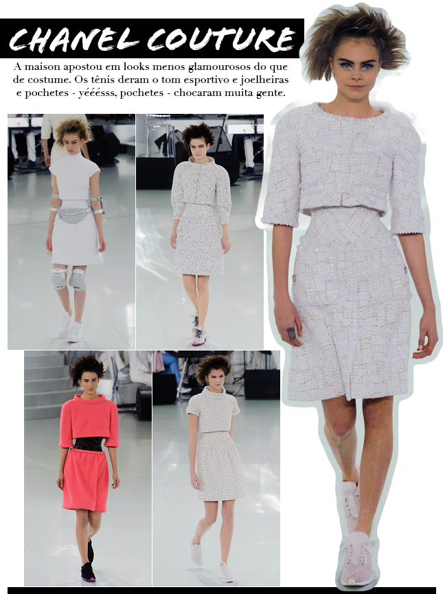 chanel couture 2014 blog de moda oh my close desfile paris alta costura chanel tennis tweed esporte sportswear