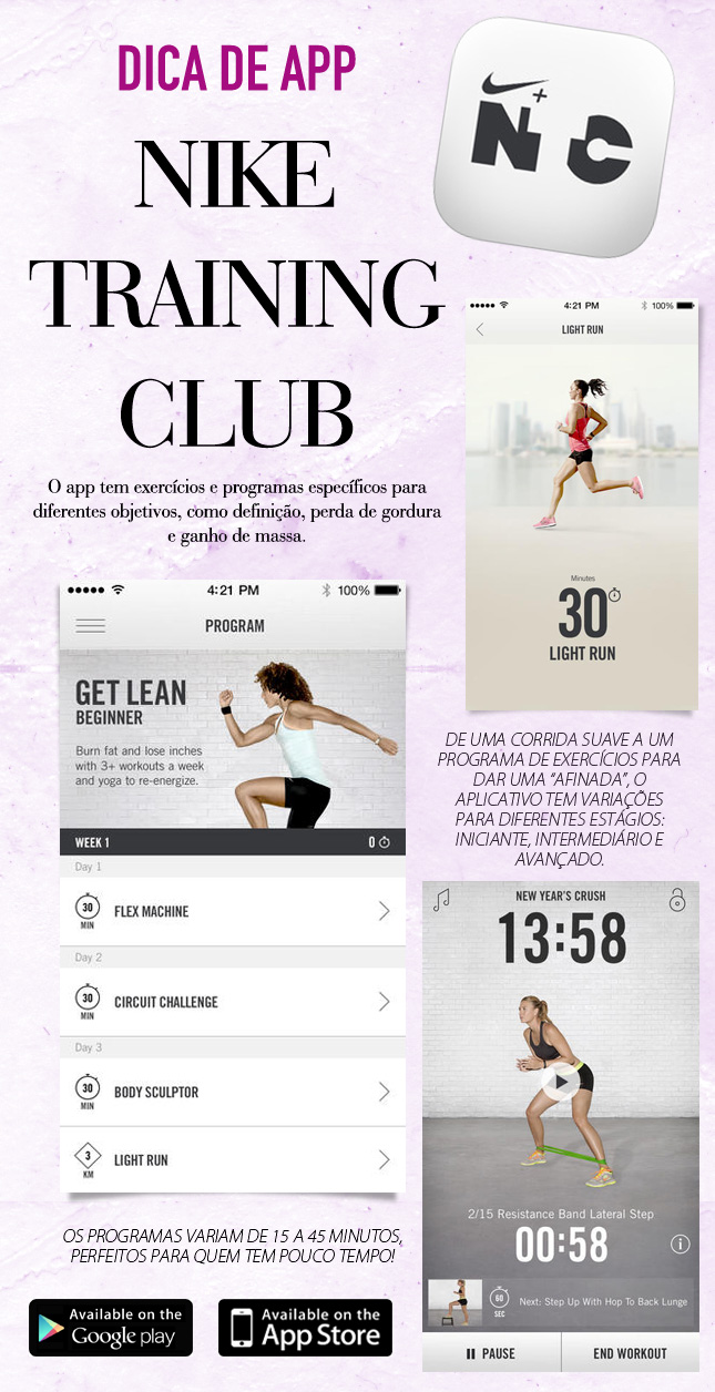nike training club dica app blog de moda oh my closet aplicativo fitness saude iphone google play exercicio em casa