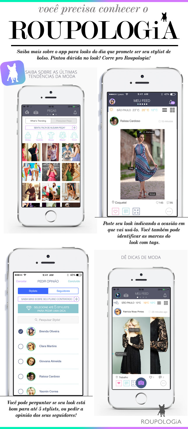 roupologia app look do dia blog de moda oh my closet aplicativo instagram dica stylists blogueira 