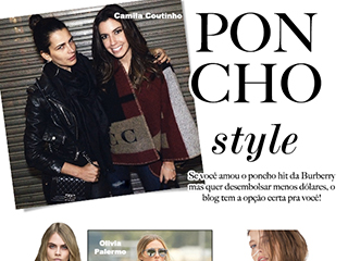 Poncho Style – Burberry x Zara
