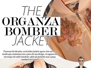Organza Bomber Jacket