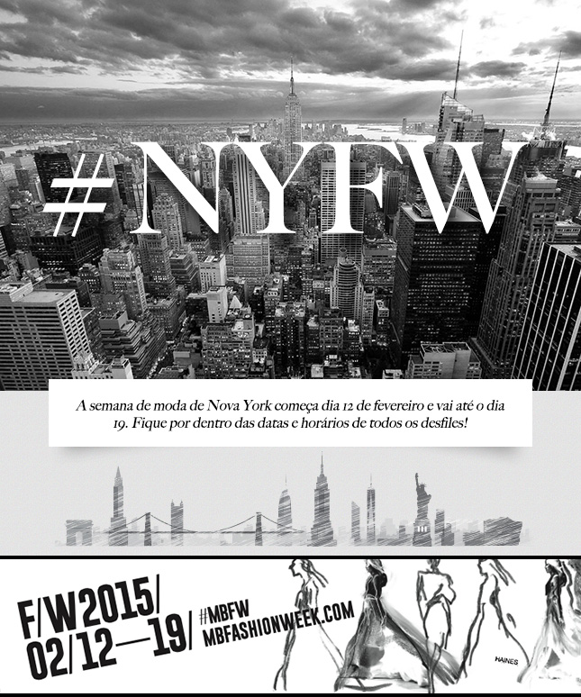Preparada para seu fashion show preferido? A programação do New York Fashion Week está no blog!