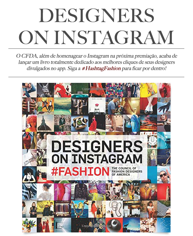 Designers on Instagram, o novo livro do CFDA.