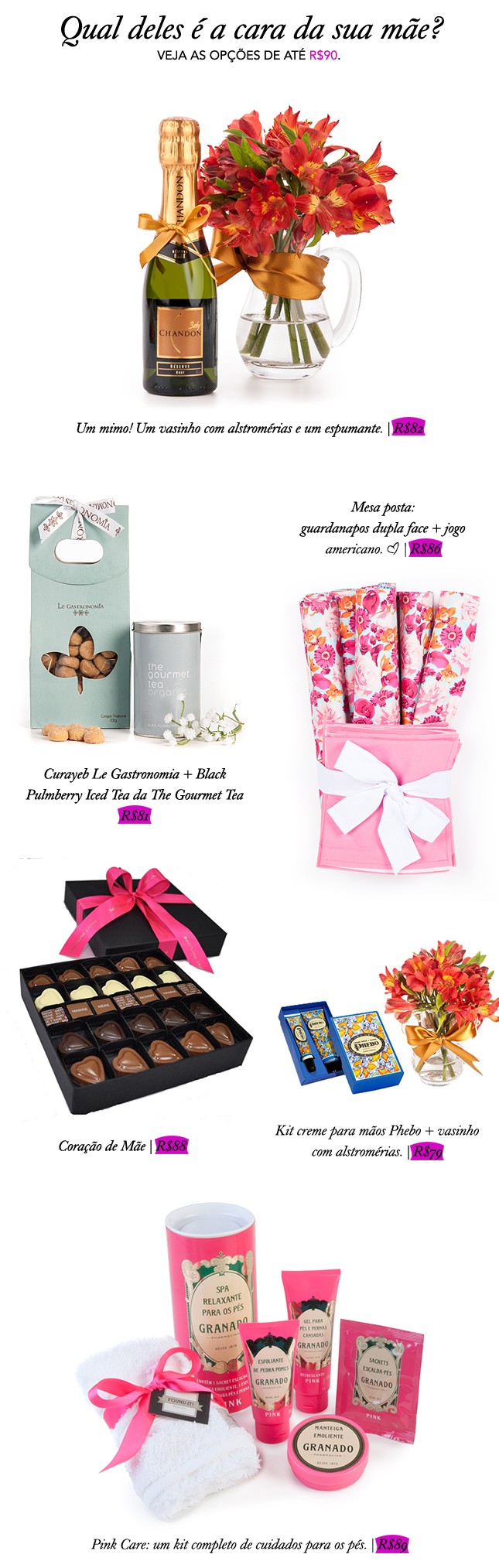 Found It: presentes de até R$90 para o dia das Mães no blog Oh My Closet!