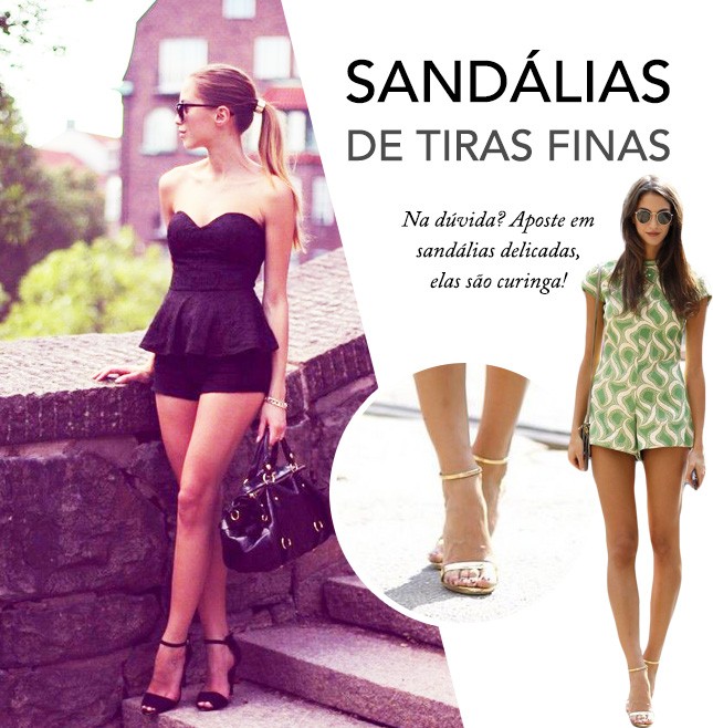 Como usar macaquinho: a blogger Mônica Araújo deu a dica das sandálias delicadas