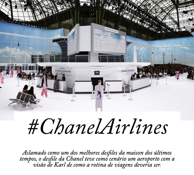 Chanel Airlines: o desfile SS 16 da Chanel foi demais! Vem ver no blog Oh My Closet!