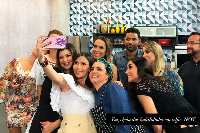 Mônica Araújo e blogueiras no programa da Amanda Françozo, na RBTV.