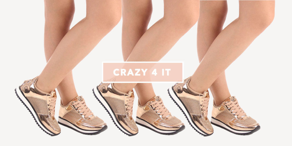 Tênis Rosê Vizzano – O metalizado do verão