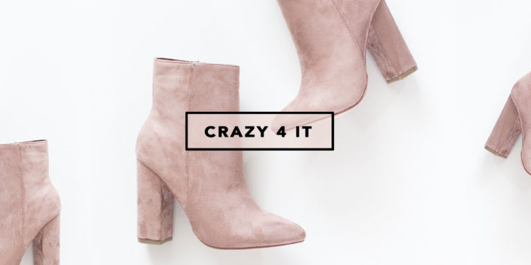 Blush Pink Ankle Boots – Crazy 4 It