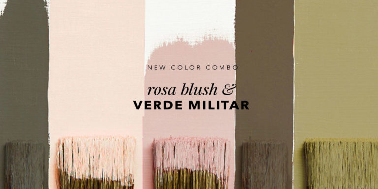 Rosa Blush e Verde Militar – Combo de cores do momento