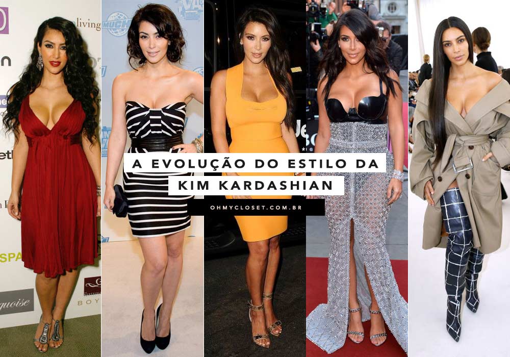 A Evolução do Estilo de Kim Kardashian de 2007 até 2017