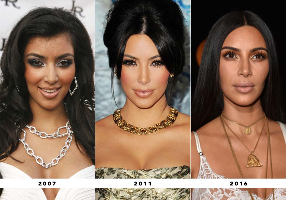 Evolução do estilo da Kim Kardashian de 2007 até 2017