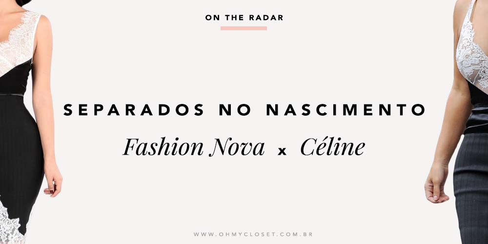 Fashion Nova x Céline Vestido Kim Kardashian inspired onde comprar.