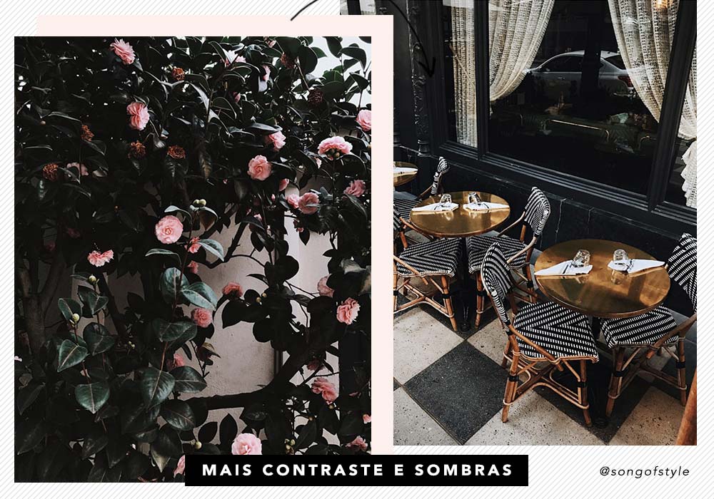 Tendências do Instagram: fotos com mais contraste e sombras. Vem ver mais dicas para ficar com o feed bonito no Oh My Closet!