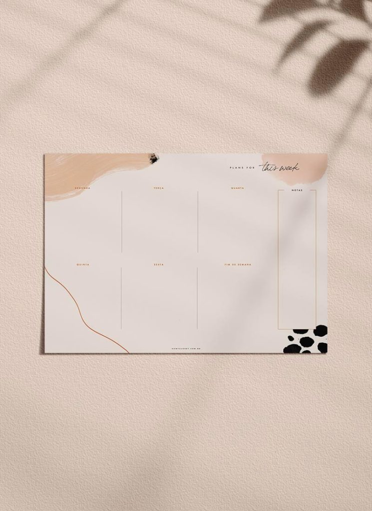 Planner Semanal Artsy