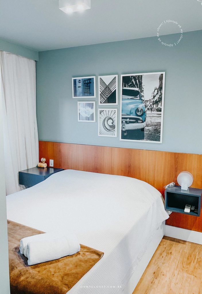Suite master, cama queen size, AirBnB apartamento São Paulo, Pinheiros.