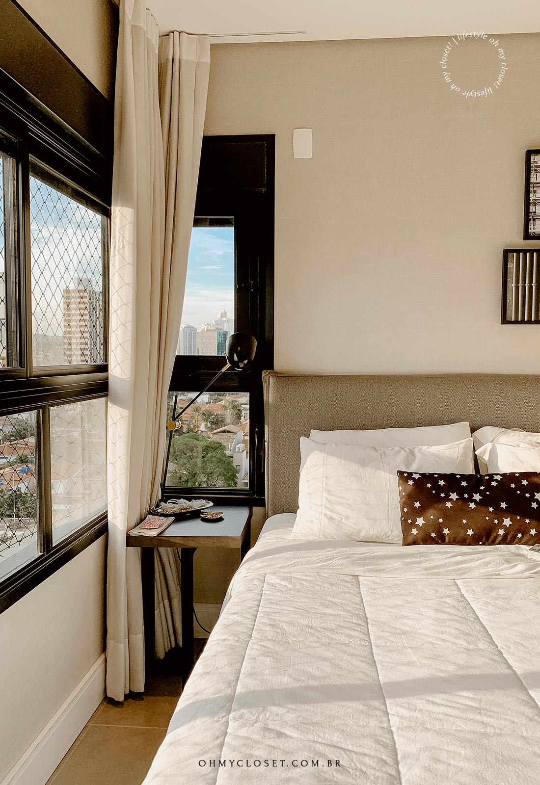 Janela suíte master Airbnb São Paulo.