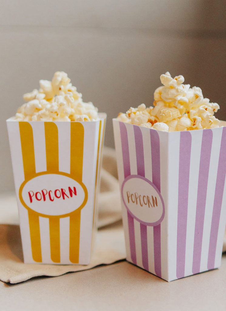 Mini Balde de Pipoca de Papel – DIY + Freebie