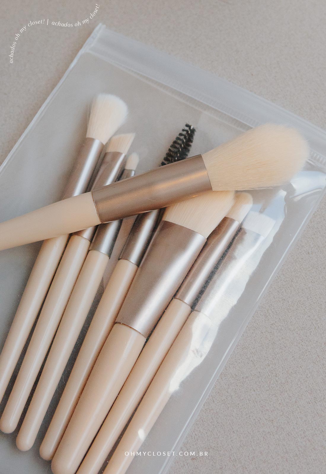 Resenha kit de mini pincéis de maquiagem do AliExpress.