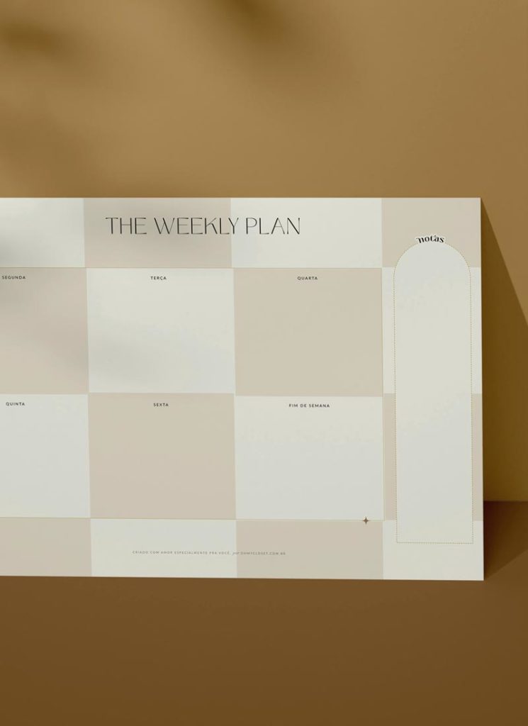 Planner Semanal Coleção Checkerboard