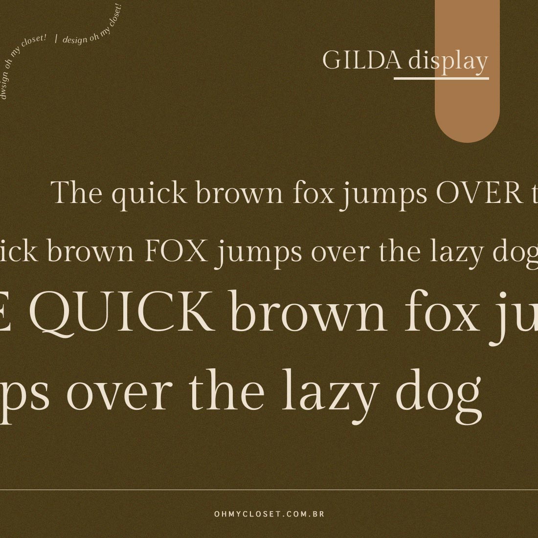 Melhores fontes do Google: Gilda Display