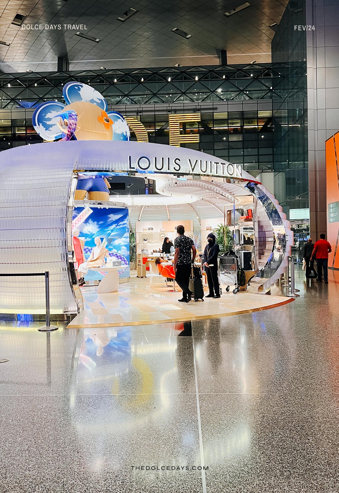 Loja da Louis Vuitton no aeroporto internacional de Doha