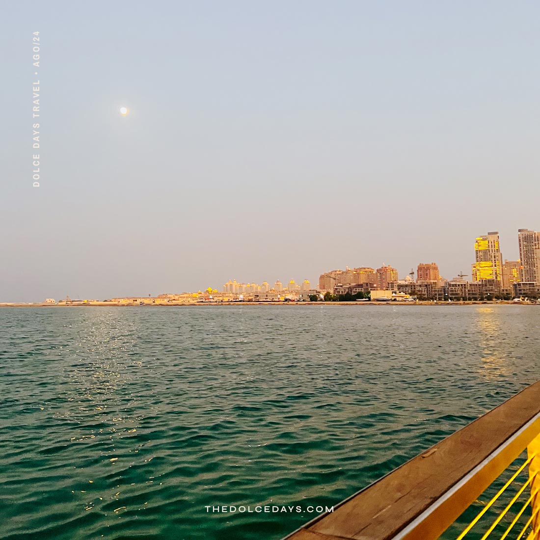 Marina de Lusail com vista para Doha