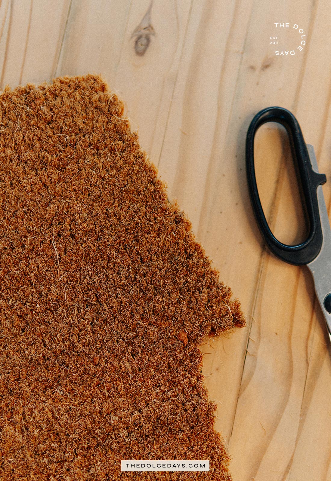 DIY Capacho de porta natalino