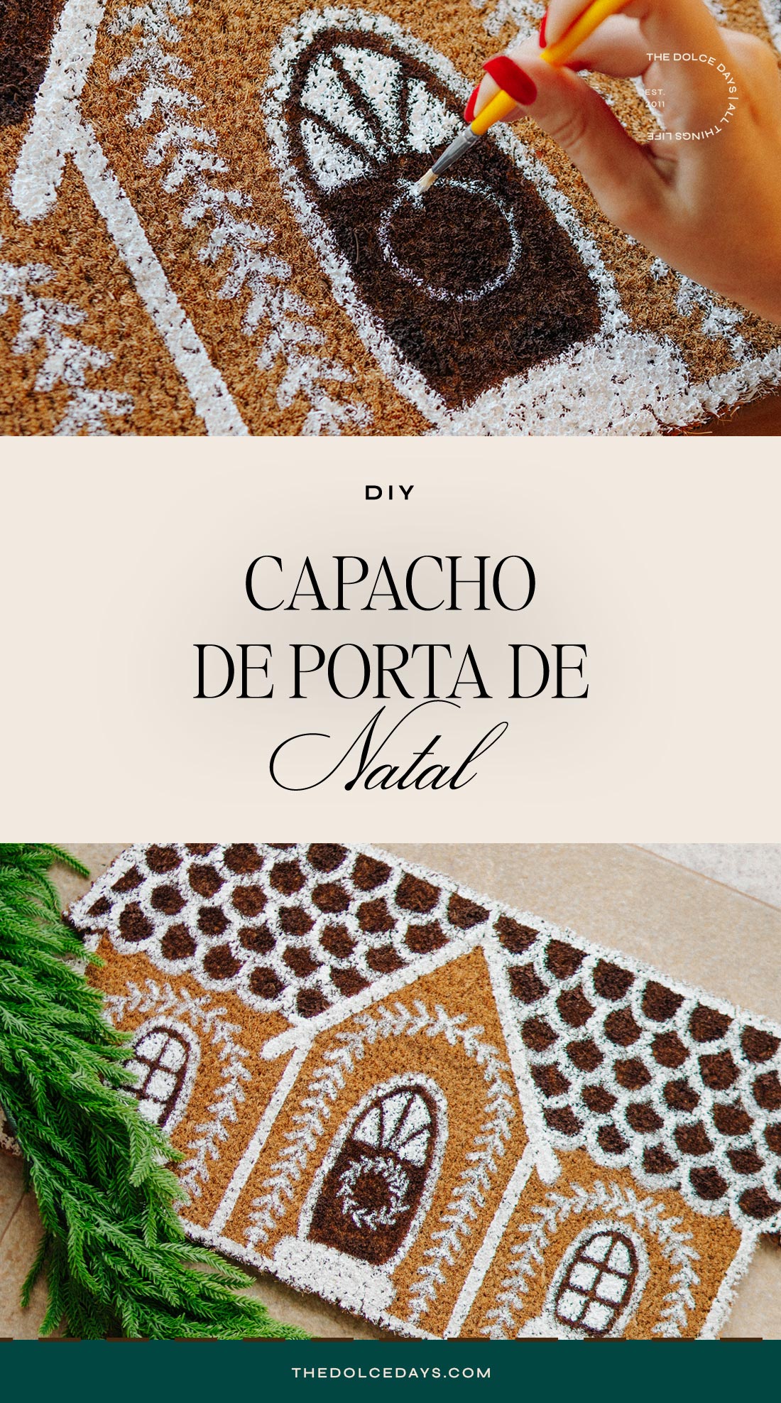 Saiba como fazer um capacho para o Natal