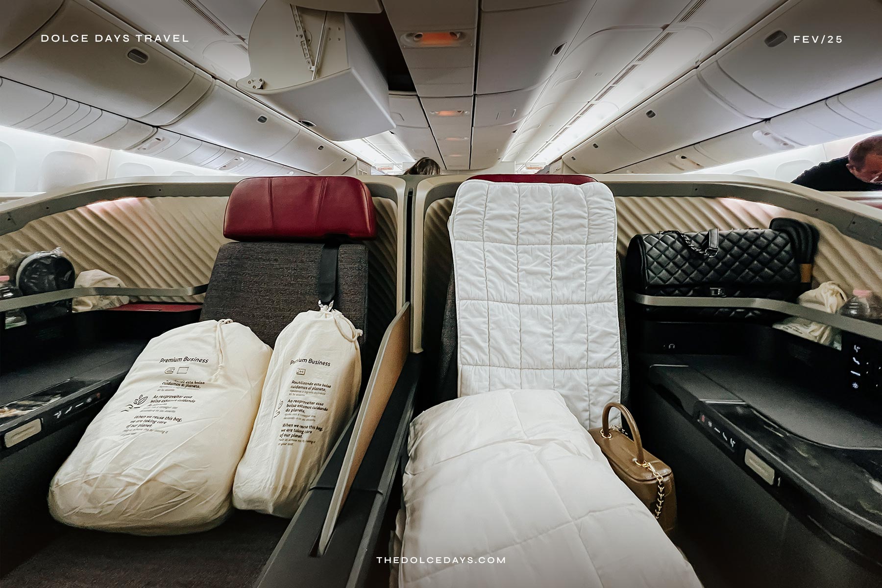 Assentos honeymoon da Premium Business da LATAM