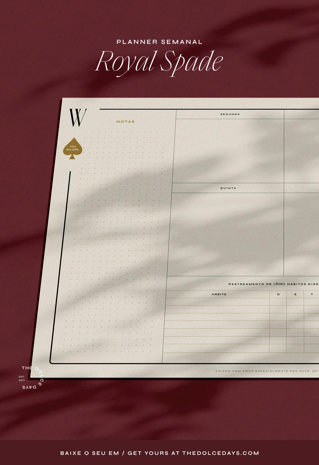 Planner Royal Spade The Dolce Days