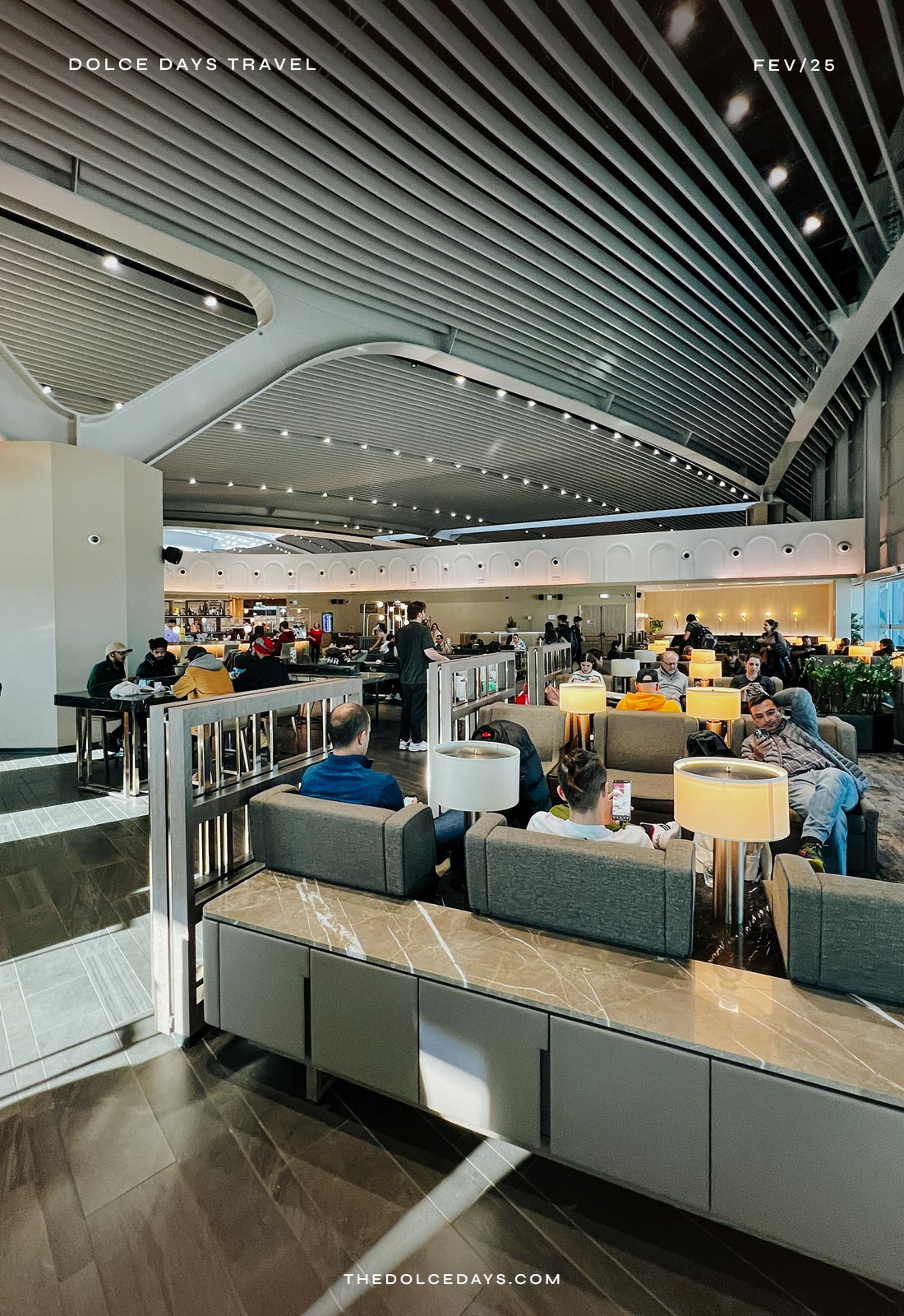 Áreas de descanso do Plaza Premium Lounge