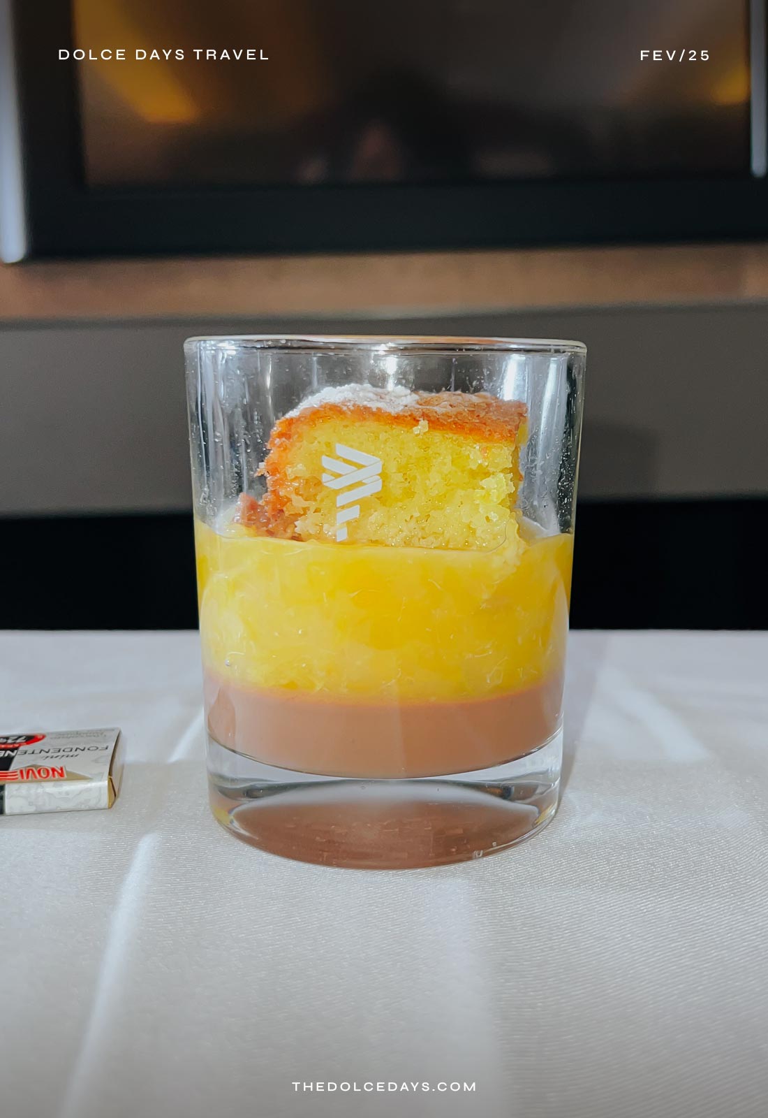 Opção de sobremesa da executiva da LATAM