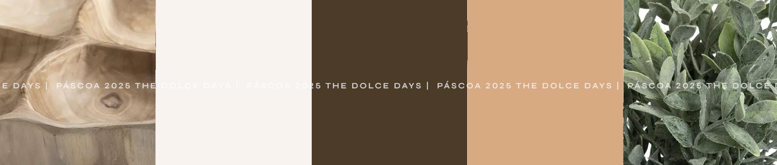 Paleta de cores natural para a decoração da páscoa 2025