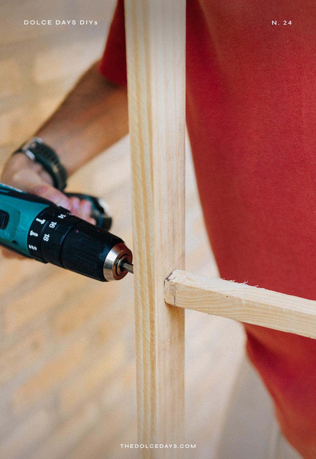 Fazendo o suporte da estrutura de madeira