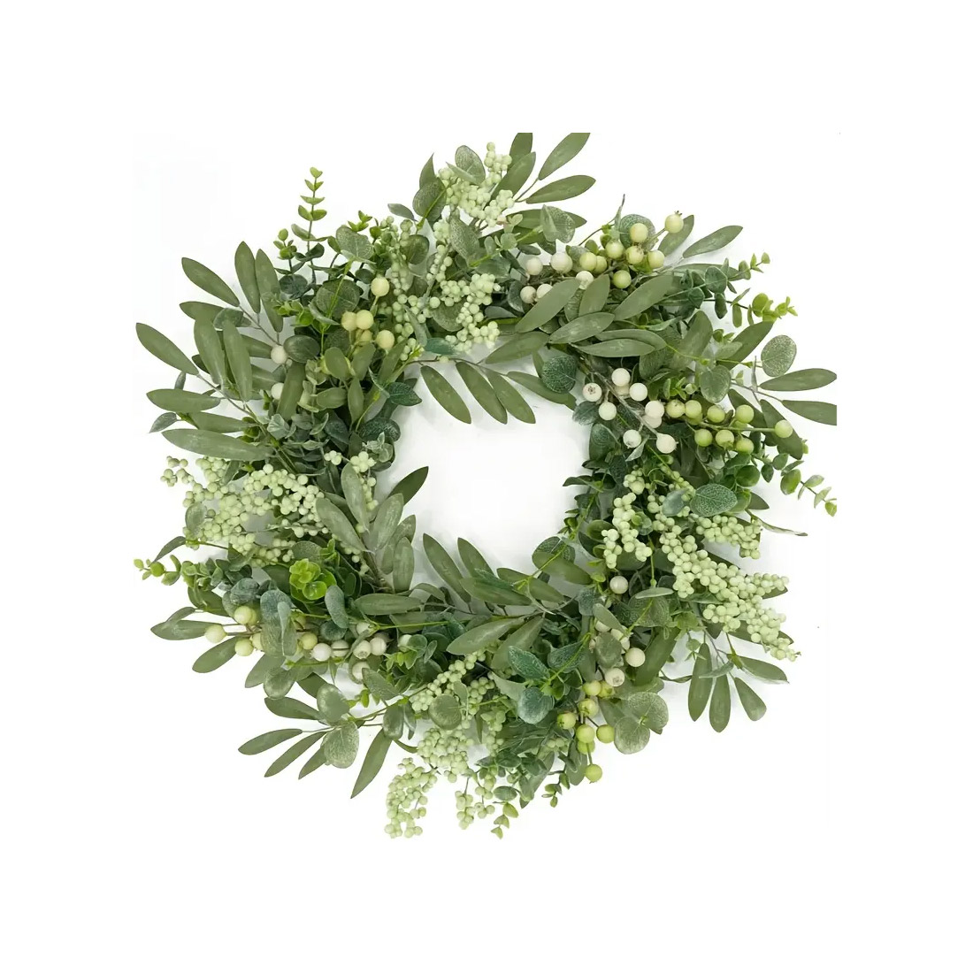 Guirlanda delicada com folhas de oliveira no Temu