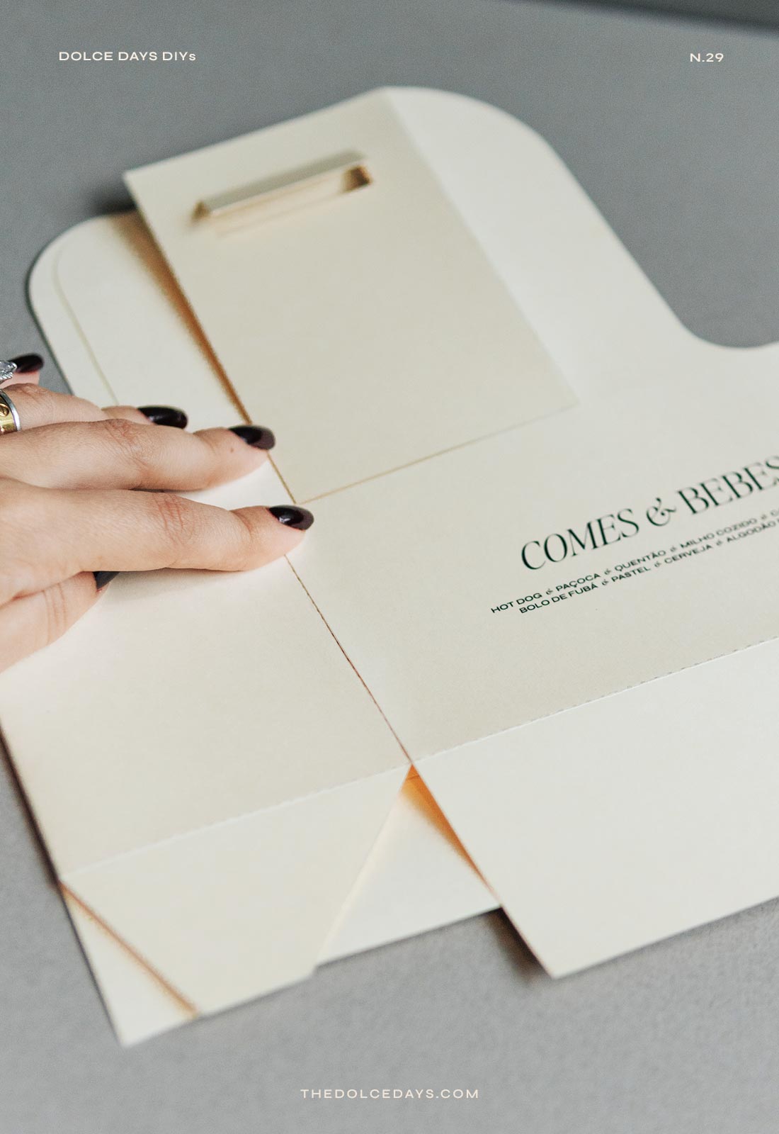 DIY Caixinha junina printable molde download grátis